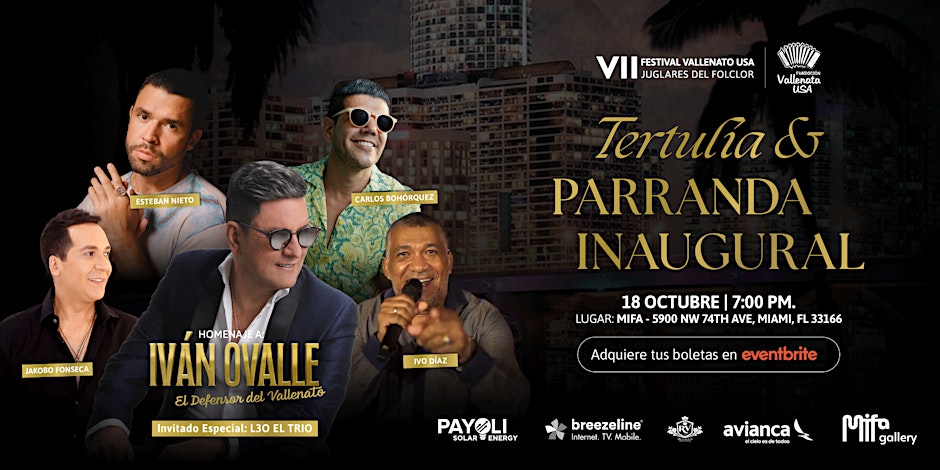 Tertulia y parranda inaugural